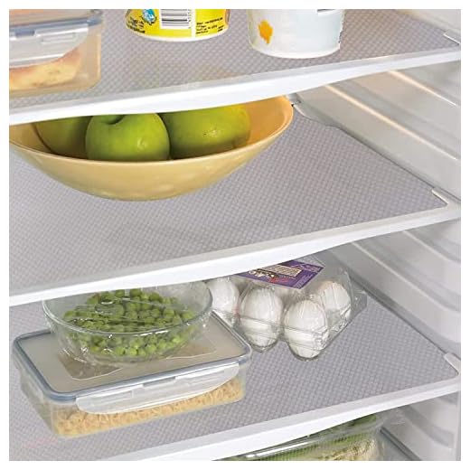 AKINLY 9 Pack Washable Waterproof Fridge Liners and Drawer Mats, Refrigerator Shelving Pads in White