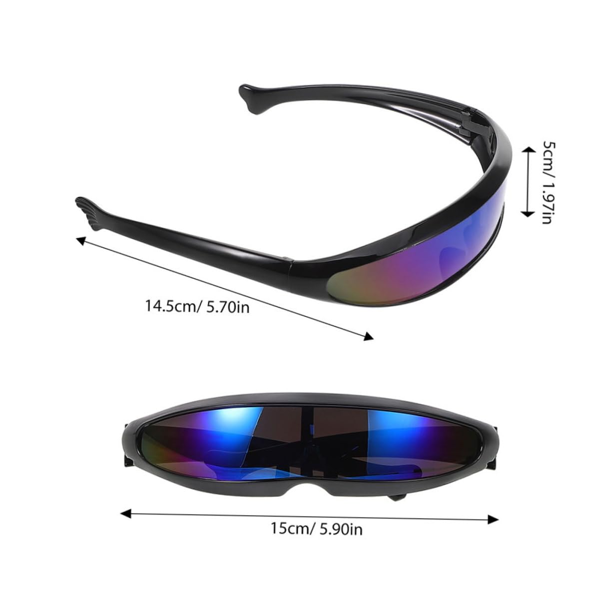 OSOLADY Fashionable Cycling Sunglasses for Women Running Glasses Lightweight Uv Blocking Versatile Sports Glasses