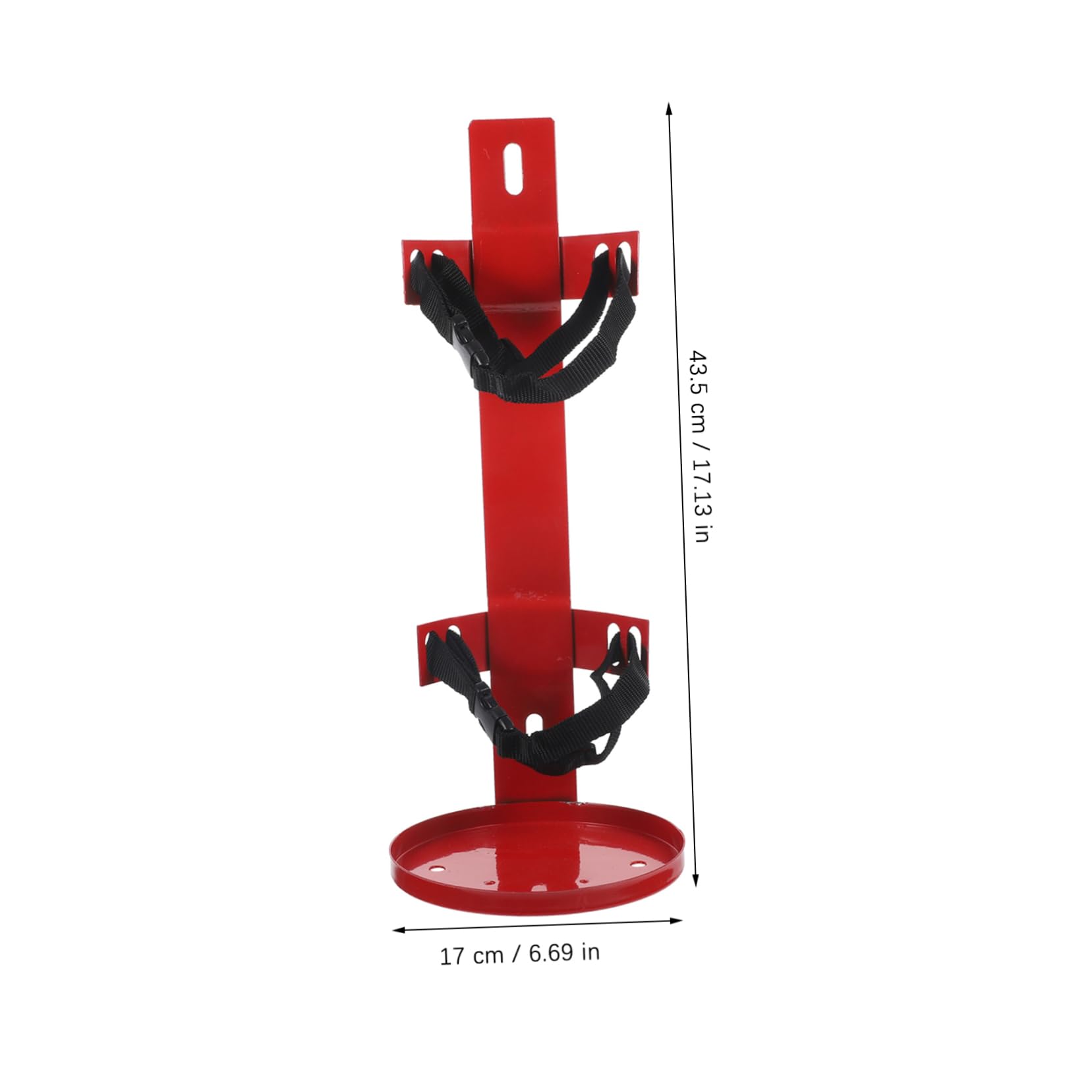 Cabilock Supporto per Estintore Robusto in Ferro e Tessuto Rosso, Facile da Installare, Design Versatile per Autobus e Veicoli, Staffa Salvaspazio Resistente e Affidabile