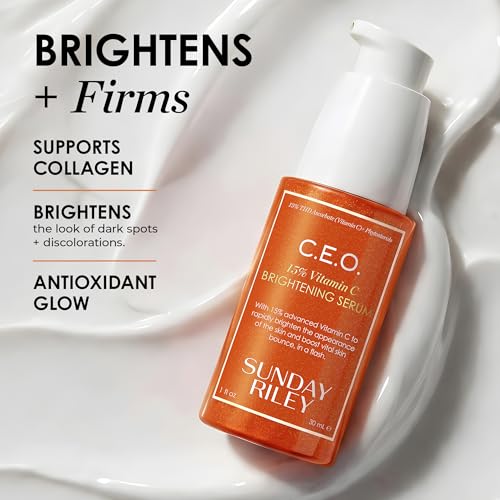 Do Vitamin C Serums Really Work After 50? What I Learned From A Year of Trial and Error 5 Sunday Riley C.E.O. 15% Vitamin C Brightening Serum, Orange, 1.0 Fl oz(pack of 1)