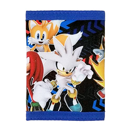 AI ACCESSORY INNOVATIONS Sonic the Hedgehog Team Trifold Nylon Walletn, Water Resistant2