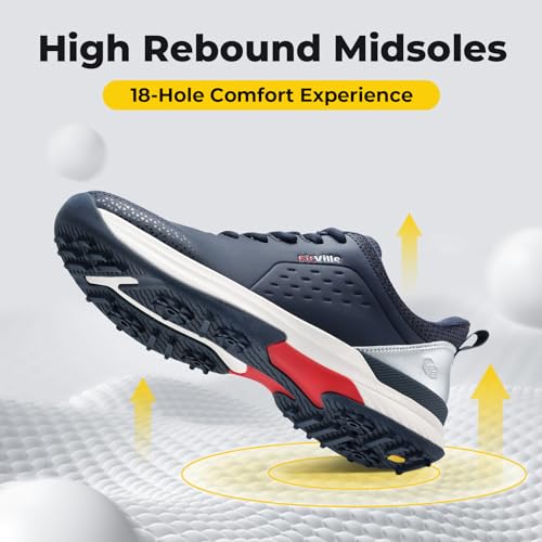 FitVille Extra Wide Waterproof Golf Shoes