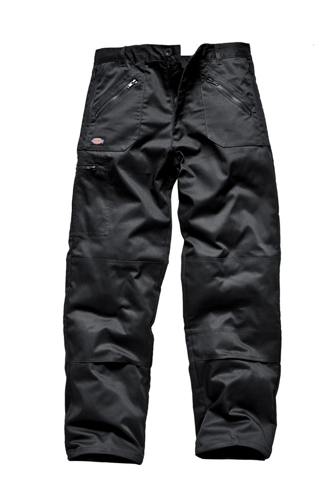 Dickies Unisex Navy Blue Trousers Trousers Redhawk Action Size 106 In Black, 36W X 34 Tall Uk