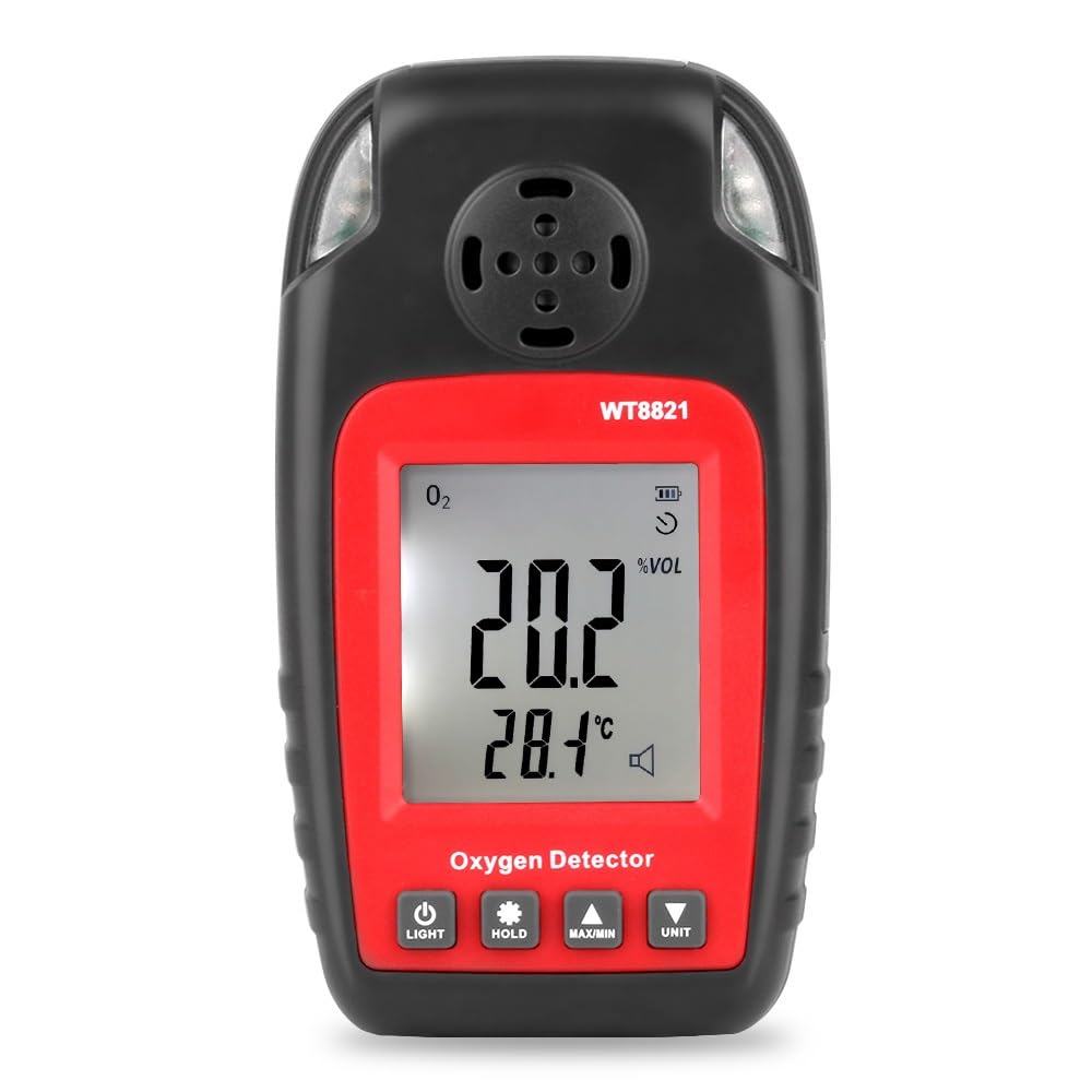 Rilevatore Ossigeno DEWIN WT8821 | Portatile | 0-25% Vol | Display LCD | Allarme Integrato - Foto 11