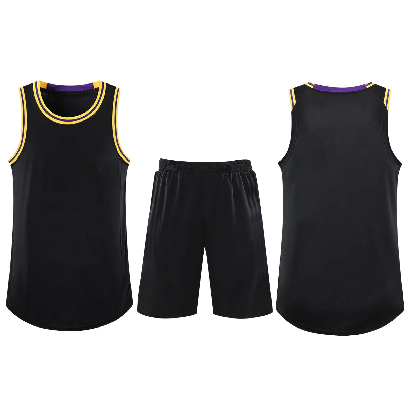Basketball Trikot 2-Teiliges Personalisiert Name und Nummer ärmellose Anzug Kinder Erwachsene Sportswear Weste Shorts Benutzerdefiniert