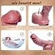 17,5 cm realistischer Squirting-Silikondildo für Anfänger, Saugnapf, breiter Penis, weicher, süßer Dildo mit gebogenem Schaft und Hoden, weiblicher G-Punkt und kleines Anal-Prostata-Sexspielzeug