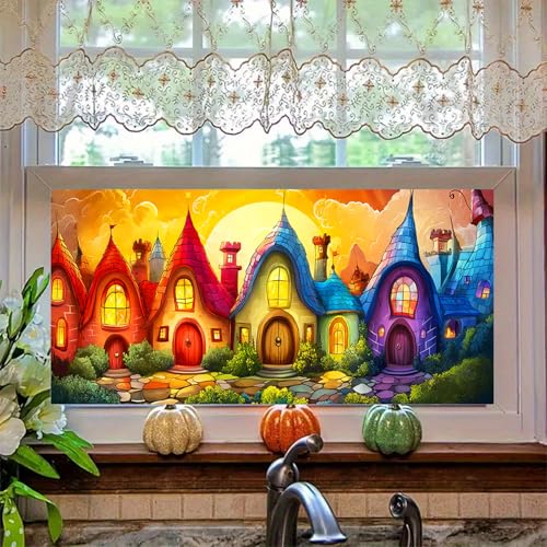 HOMETITUTE Vinilo Decorativo para Ventana 39.3 x 17.7 pulgadas miniatura 6