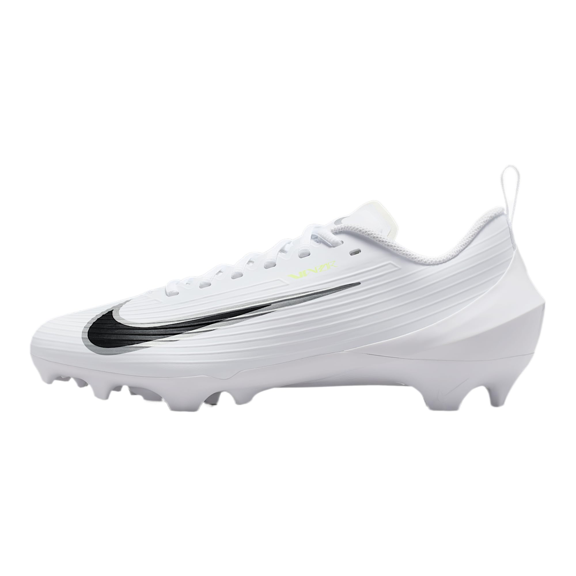 Vapor Speed 3 Football Cleats (White/Volt Ice/Metallic Silver)