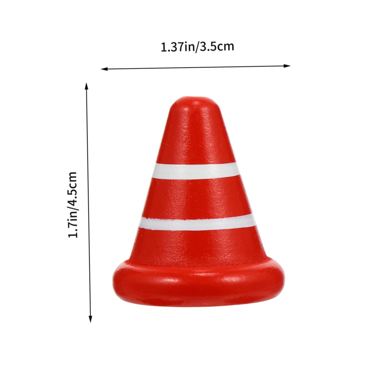 Garneck Educational Road Cones Set for Boys and Girls 6 Small Traffic Toys Realistic Design Material for Driving Practice