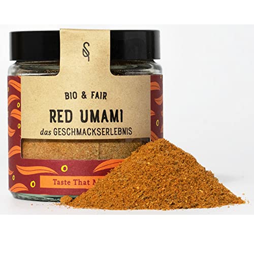 SoulSpice BIO Red Umami Gewürz - Premium Fairtrade Allround Gewürzmischung für intensiven und würzigen Geschmack