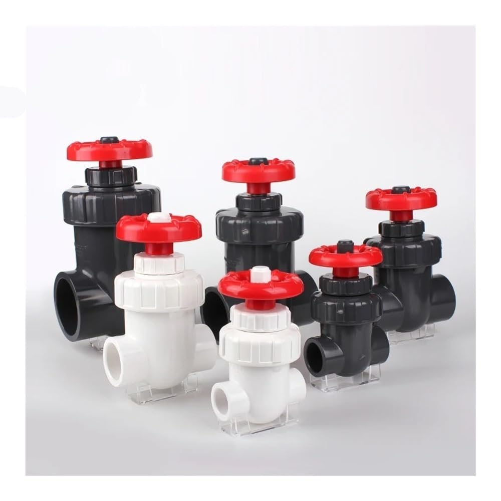 20/25/32/40/50 Mm UPVC-Schieberventil, Präzisions-Durchflussregelung, PVC-Ventil, Gartenbewässerung, Aquarium, PVC-Ventil(32mm DN25,Dark Gray)