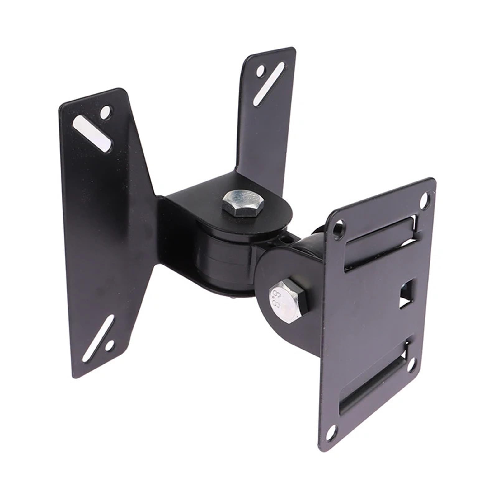 SERDAS Supporti TV da 14-24 pollici Monitor LCD LED Staffa di montaggio a parete Staffa fissa per TV a schermo piatto Supporto per telaio TV a 180 gradi Angolo di inclinazione w/vite