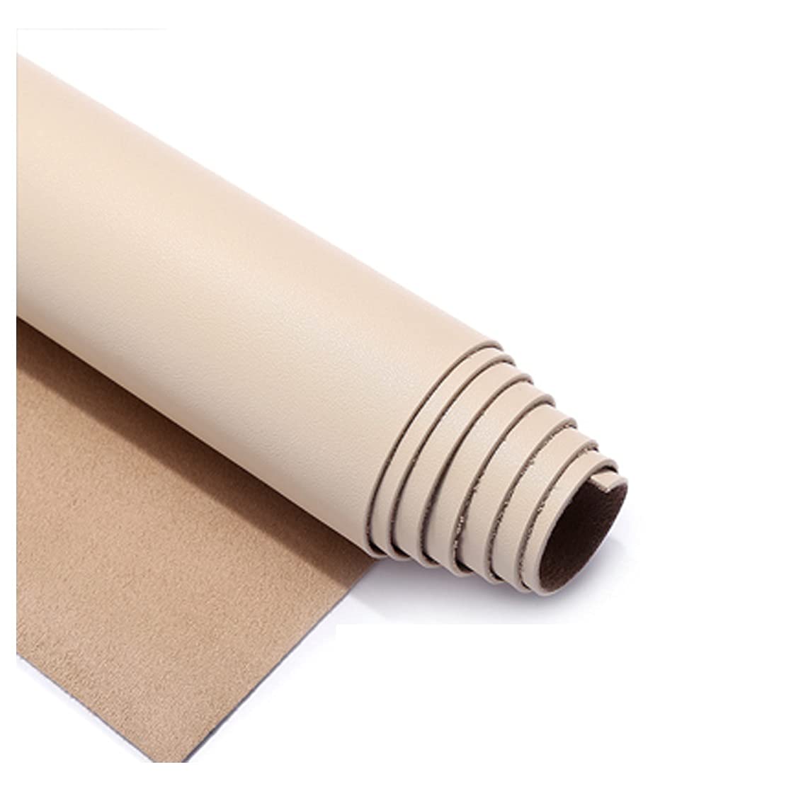 Skóra tkanina wodoodporna PU skóra syntetyczna materiał stretch skóra materiał do majsterkowania winyl skóra tkanina skóra skóra sztuczna wodoodporna tkanina skóra (kolor: Beżowy 1, rozmiar: 1,38 × 1 m)