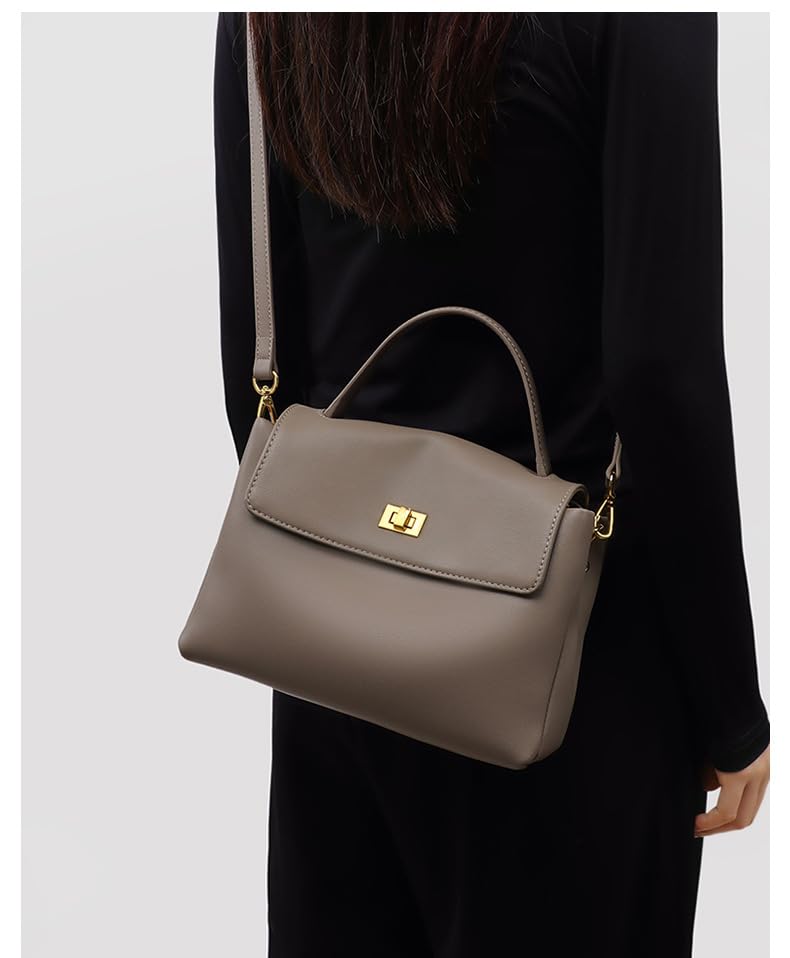 Women's Leather Handbag Messenger Bag Commuting Shoulder Crossbody Bag Totes Hobo Large Capacity Locker Casual Versatile4