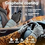 Merino Wool Gloves for Men Women, Touch Screen Warm Glove Liners Thermal Soft Knit Lining for Winter Running Hiking - Image 5