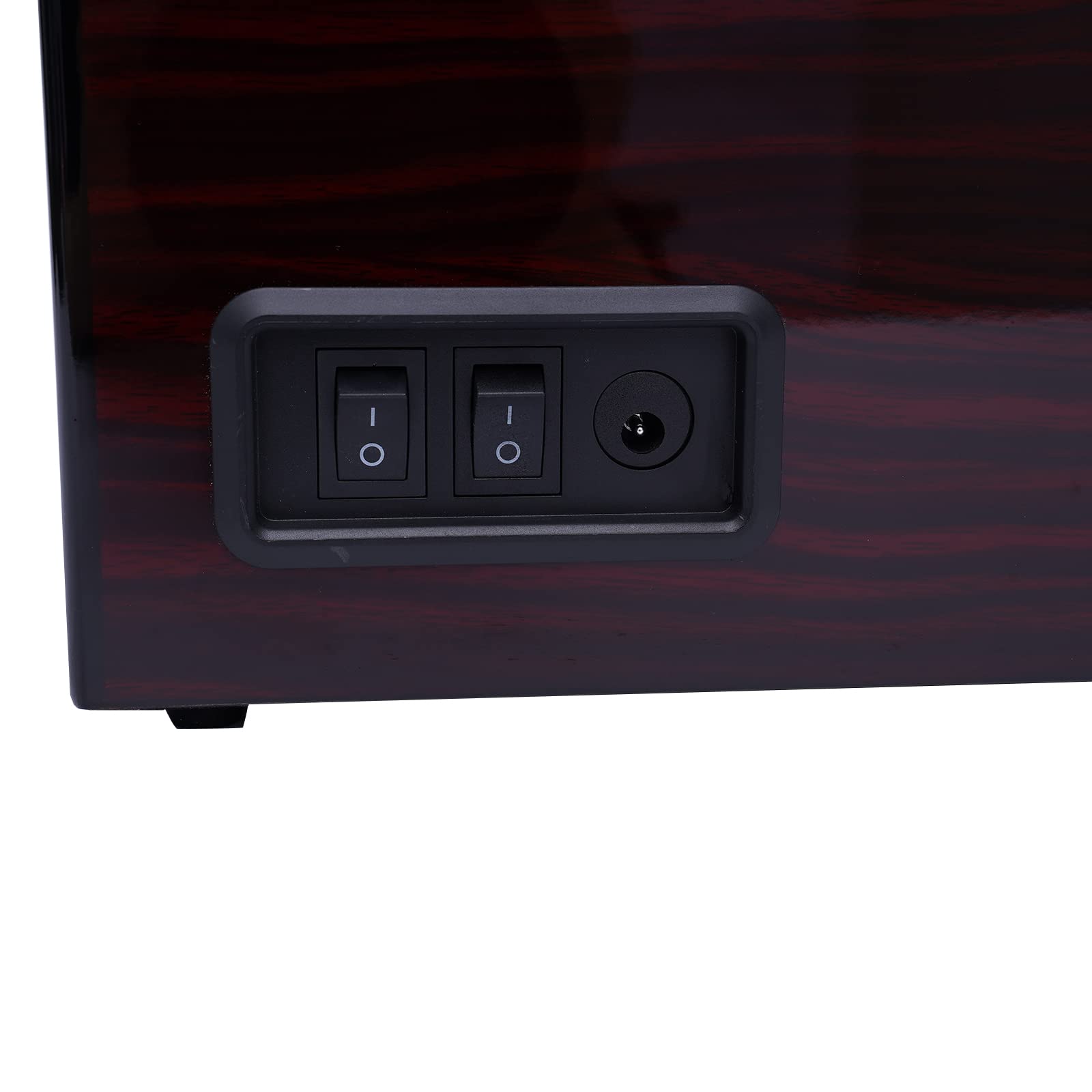 OUKANING Automatische Uhrenbeweger Box Für 4+0/4+6 Uhren, Lackbackverfahren, Automatik Uhrenbox Aus Samtstoff+Mittelfaserplatte, Mit Leisem Motor, Display Box Geschenk