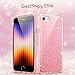 ESR Glitter Case Compatible with iPhone SE 2022, iPhone SE 2020, iPhone 8, iPhone 7, Dazzling Glittery Sparkle Case for Women, Slim Fit, Shock Absorbing Protection, Rose Gold