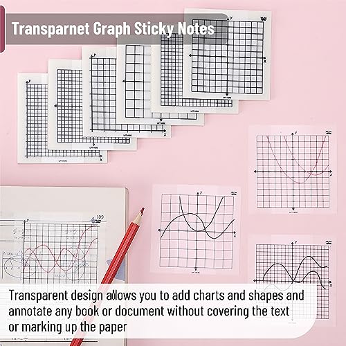 Mr. Pen- Transparent Graph Paper Sticky Notes, 6 Pads, 3x3 Inch, Graph Sticky Notes, Math Graph Paper, Graphing Sticky Notes, Grid Sticky Notes, Grid Notepad, Mini Graph Paper 4 51iJLO4hcNL