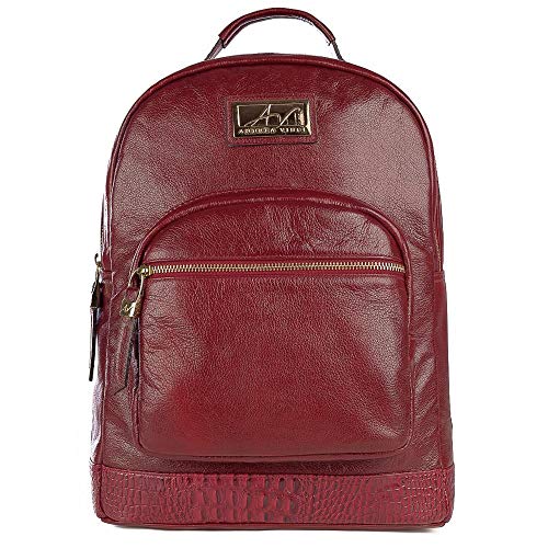 Mochila Feminina de Couro Milla - Vermelho