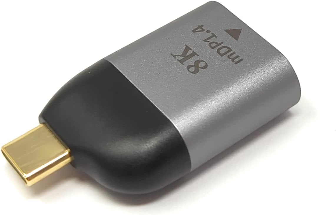 Адаптер DisplayPort с разъемом Mini DP на USB 3.1 Type C, кабель 4K, серый.