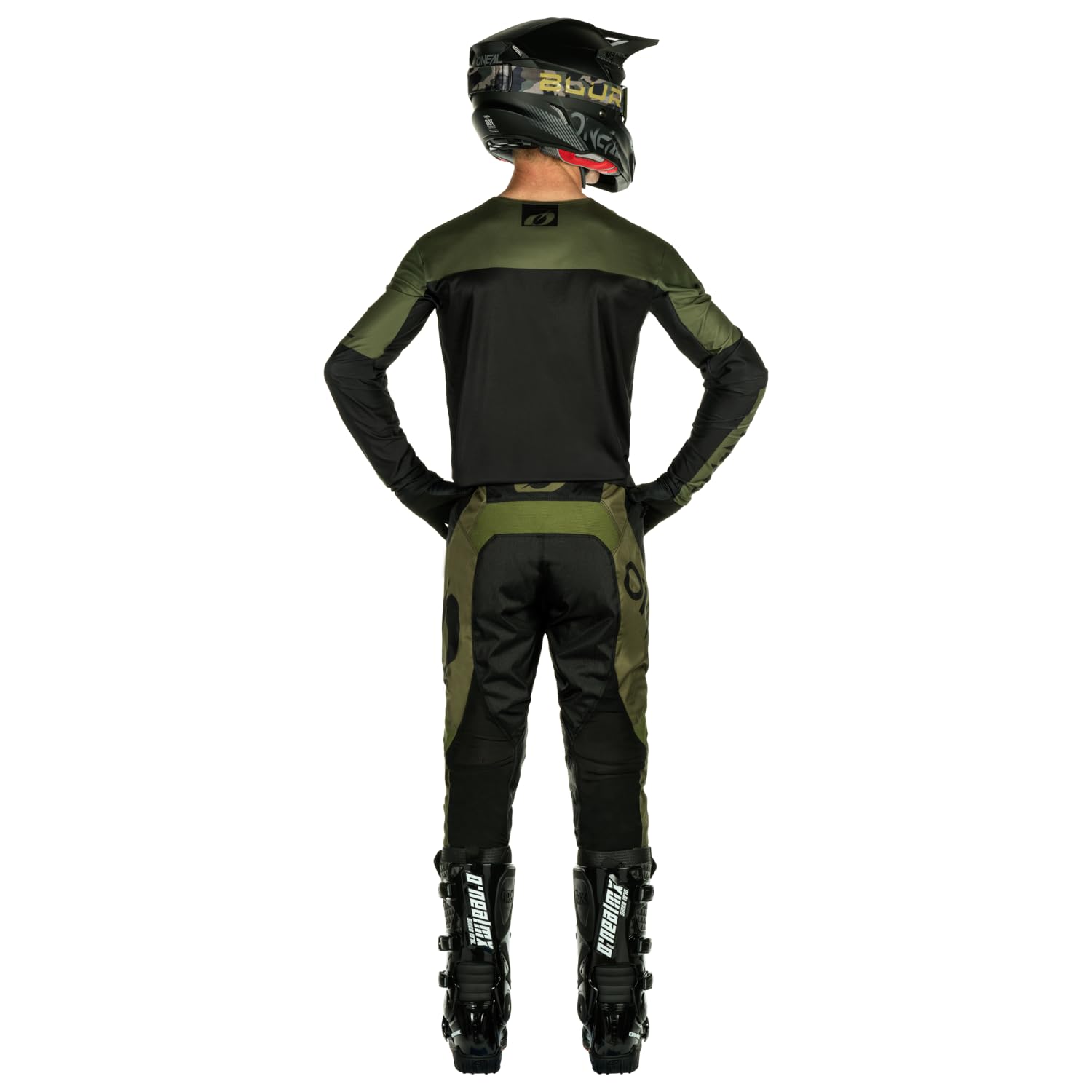 O'NEAL | Motocross-Hose | Enduro Motorrad | Strapazierfähige Denierstoffe, Leder-Hitzeschutz an beiden Knie-Innenseiten | Pants Mayhem Hexx V.24 | Erwachsene | Blau Orange