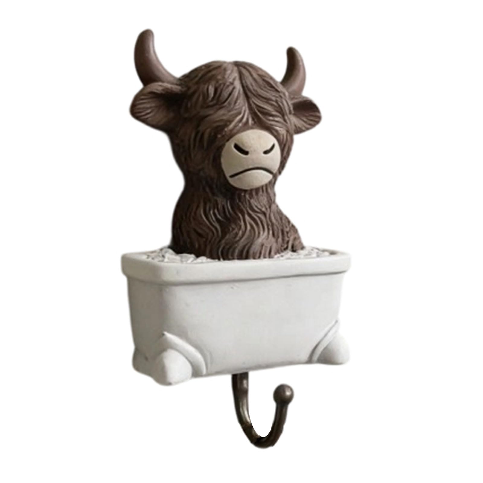 Our Fave B Decorative Resin Highlands Cow Hook Space Saving Athroom Organizers For Athroom Storage And Farm Themed Home Decors Odd Ath Accessories