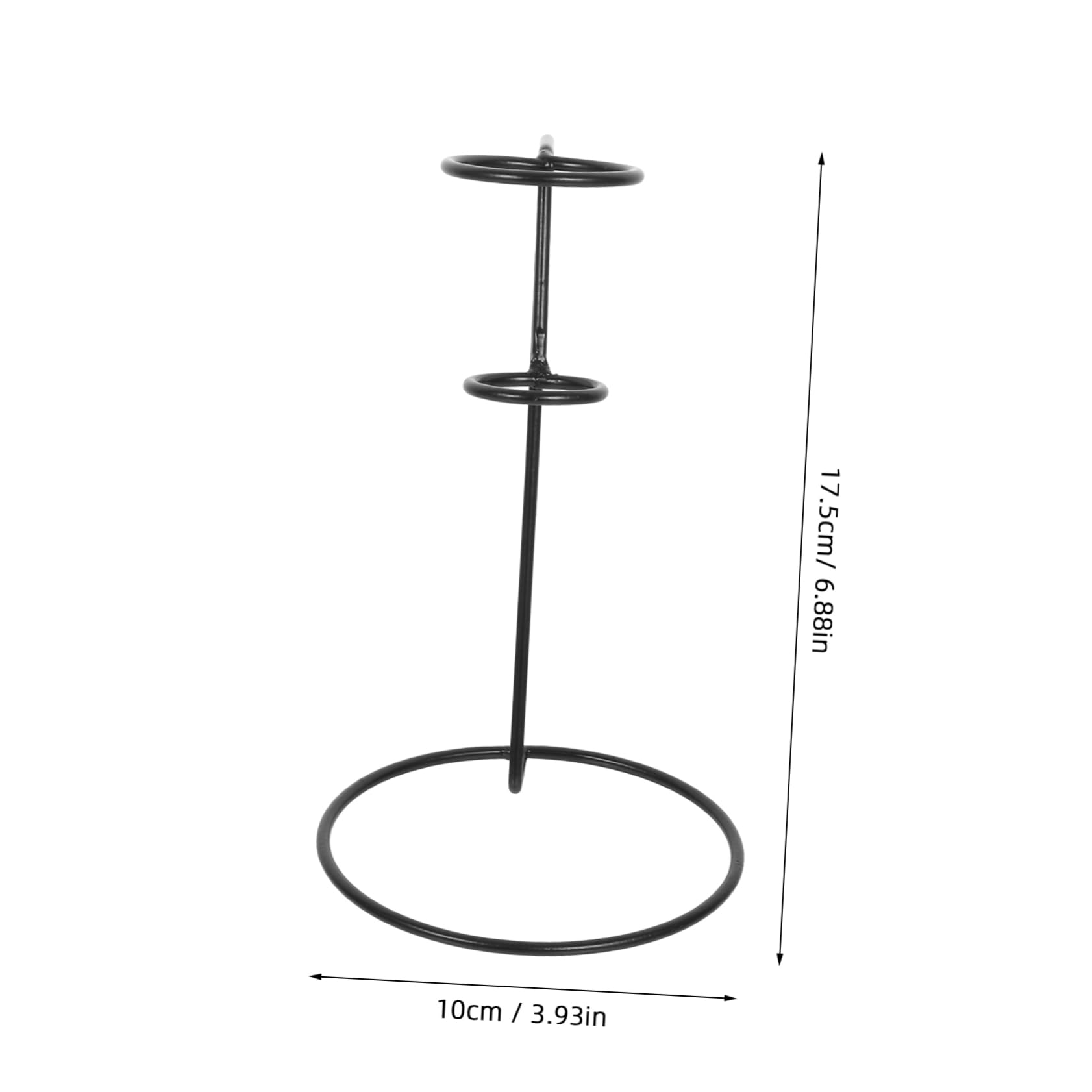 MUCKLILY Ice Cream Stand Cupcake Cone Holder Ice Cream Cone Display Tableware Dessert Display Stand French Fry Display Stand Cream Cone Stand Alcohol Heater Snacks Cone Holder Iron Black