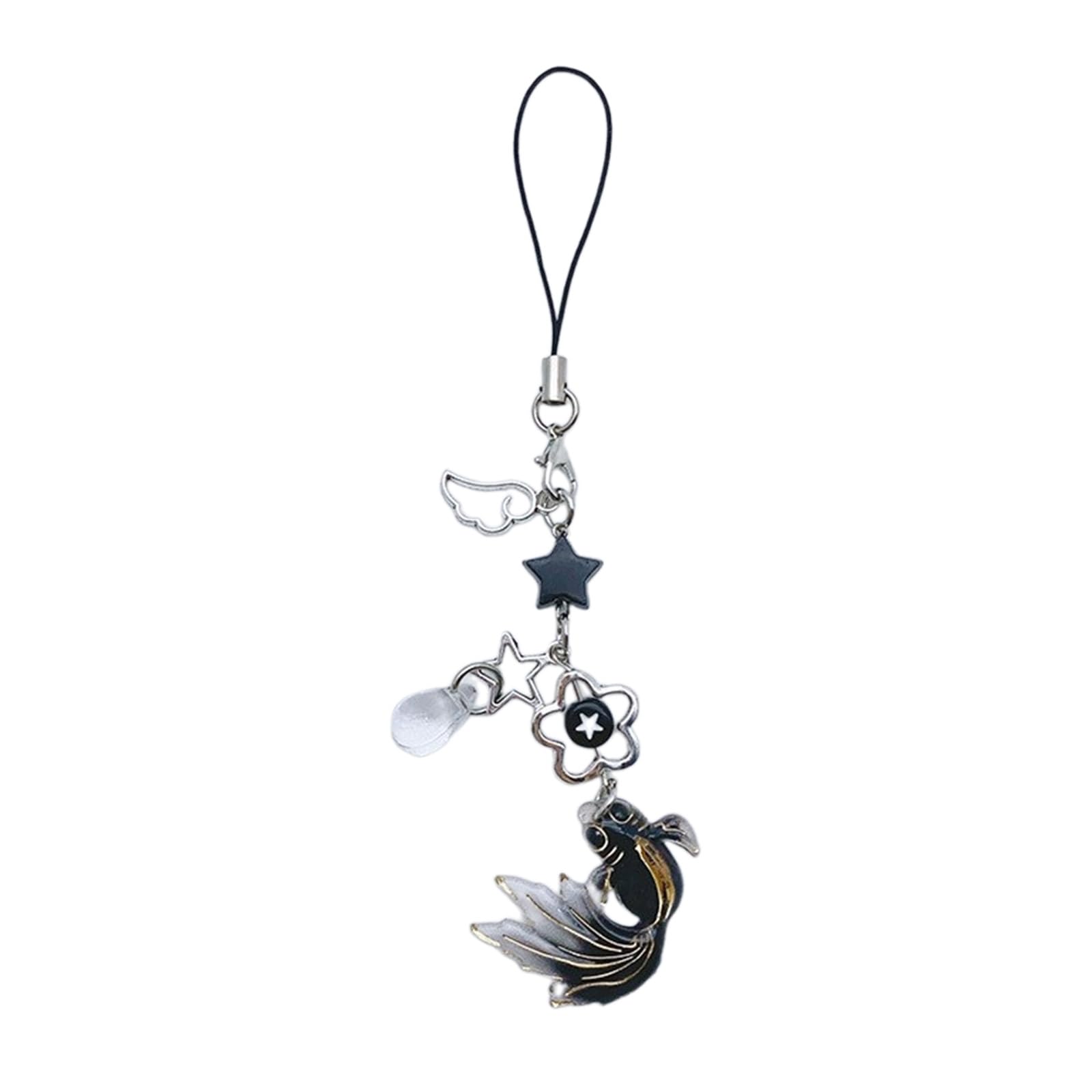 NEWFT Kois Fish Star Keychain Lanyard String Fashion Straps Decor for Phone Cases