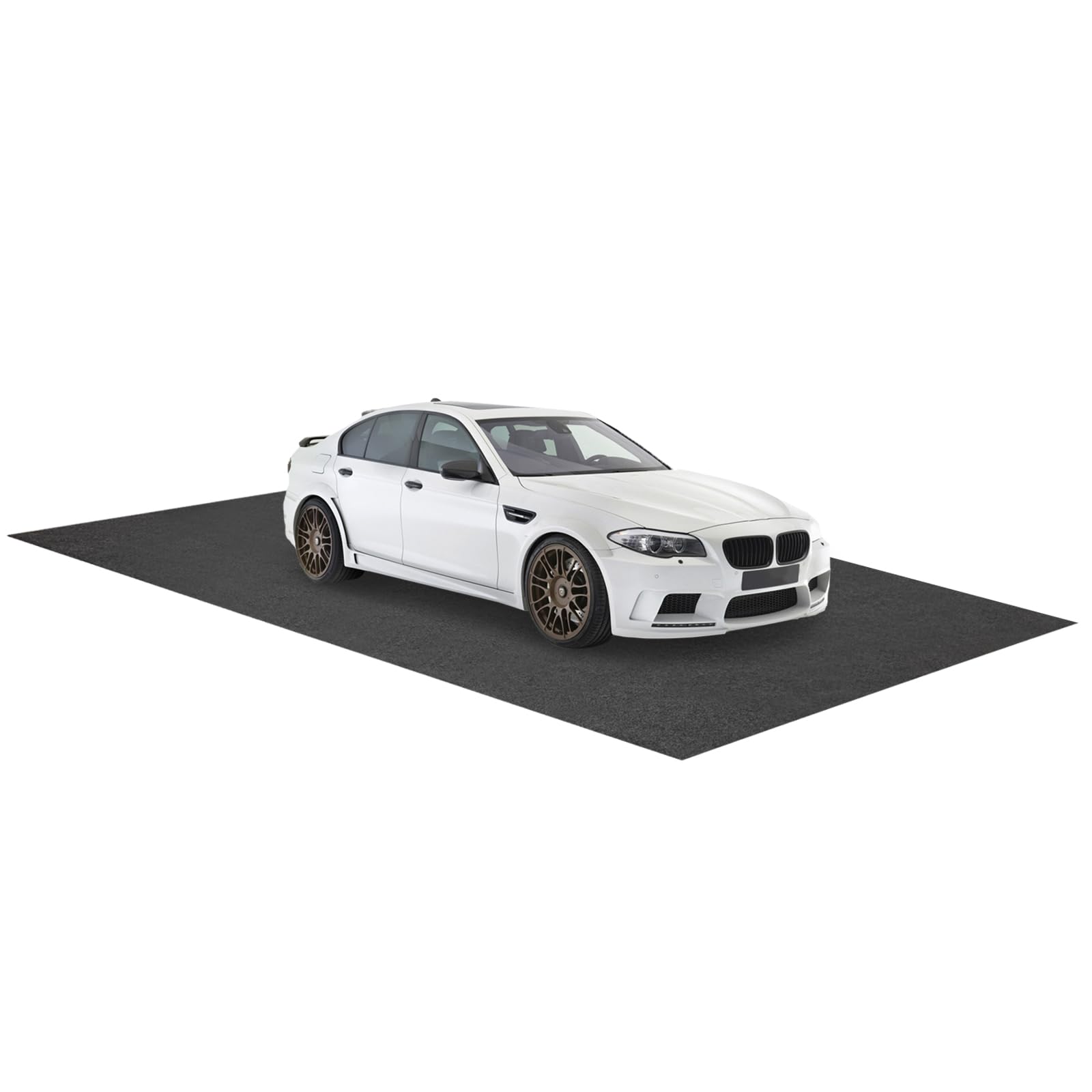 COSTWAY Tapete para Suelo de Garaje, Alfombra Absorbente para Derrames de Aceite, Alfombra de Piso Reutilizable y Lavable para Garaje, Incluye Cinta Adhesiva de Doble Cara (600 x 220 CM)