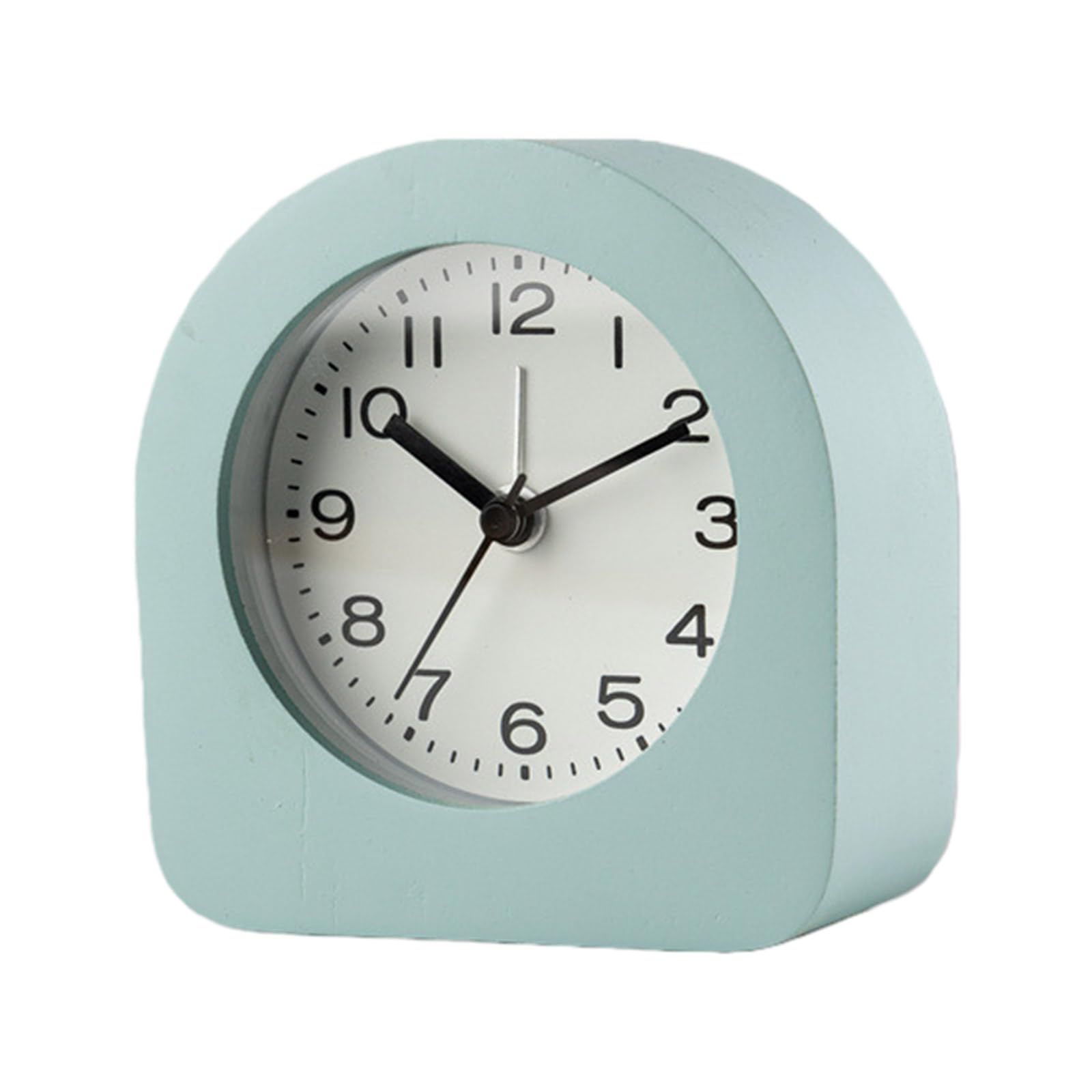 HDOYTXXM Childrens Bedsides Wood Analog Alarm Clock with Quiet Operations and Gentle LED Glowing Snoozes Function for Kids Room Wooden Wooden Snoozes Modern Room