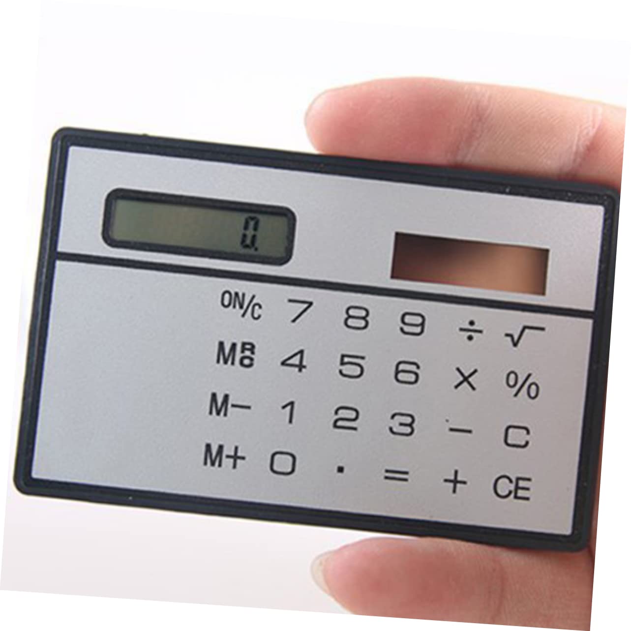 HOODANCOS 1set Solar Mini Calculator Ultra-Thin Portable Handheld Device for School and Office Lightweight and Compact Design for Easy Carrying