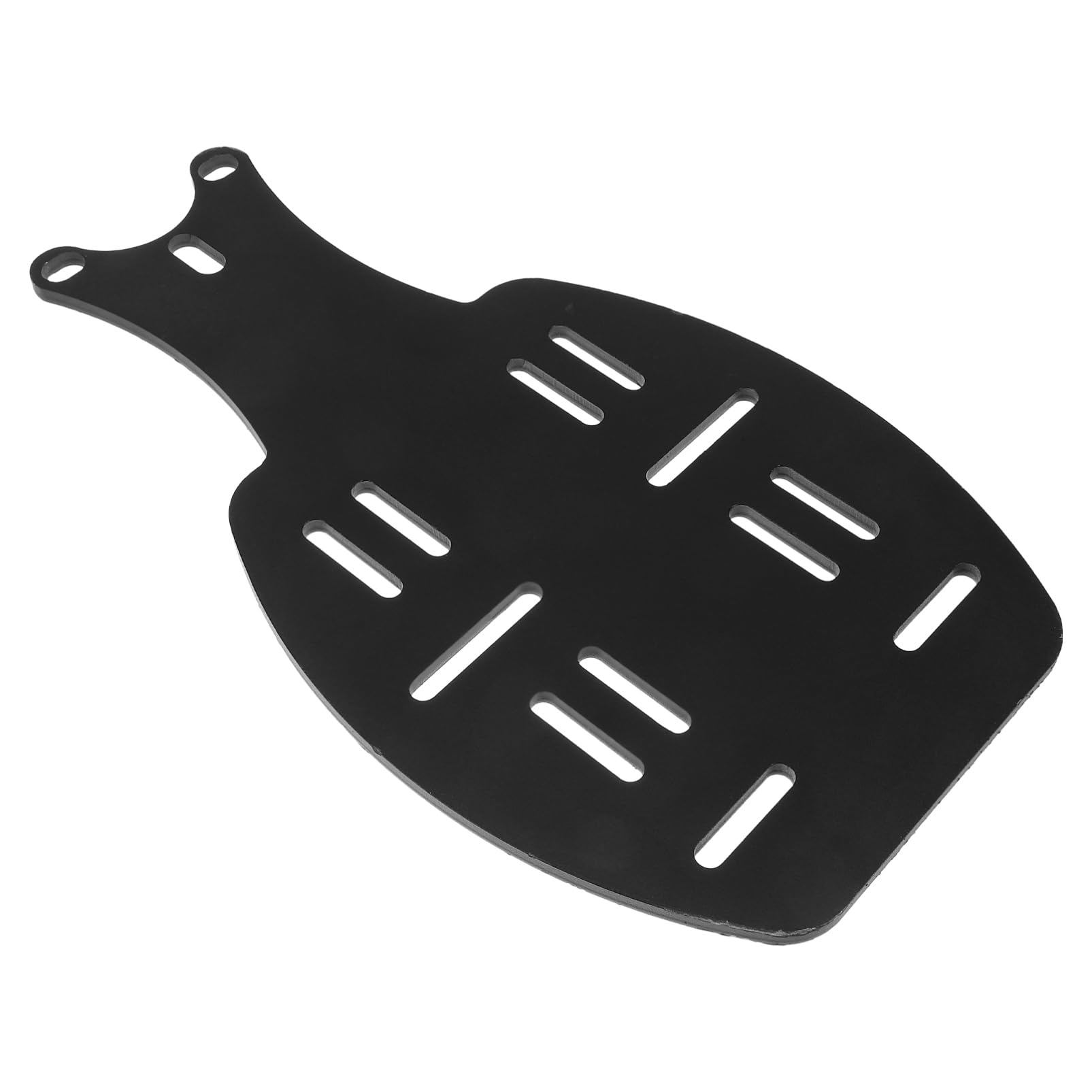 Portapacchi Posteriore Moto in Acciaio Nero, Supporto