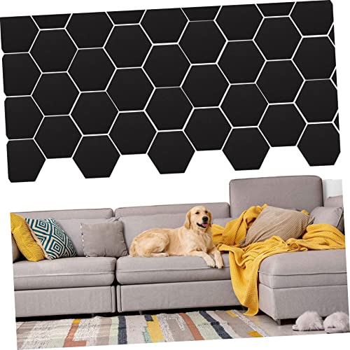 3 Piezas Paneles Acústicos Hexagonales para Estudios en Casa y Oficinas Negro miniatura 4