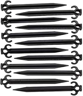 Holiday Joy - 12 All Purpose Commercial Grade Tent Stakes - Great for Seasonal Outdoor Displays, Inflatables, Camping Tents, Lawn Stakes