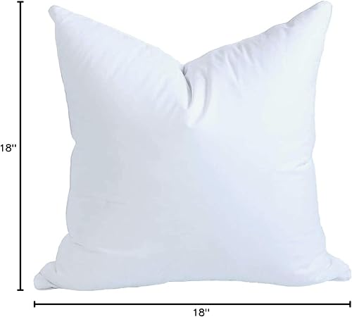Miniatura 13 de MoonRest 18x18 Pulgadas Relleno de Almohada Cuadrada Sintética Alternativa al Plumón para Fundas de Sofá, Almohada Decorativa, Relleno de Cojín y