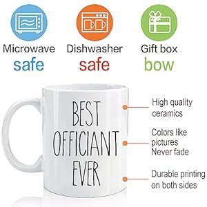 FALJIOK Best Officiant Ever Coffee Mug 11oz, Novelty Officiant Mug Gifts for Wedding Day, Wedding Officiant Mug, Funny Thank You Gifts for Wedding Officiants-139 FALJIOK Best Officiant Ever Coffee Mug 11oz Novelty Officiant Mug Gifts for Wedding Day Wedding Officiant Mug Funny Thank You Gifts for Wedding Officiants 139