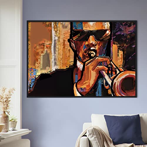 Décoration murale musicale grand format 70x100 pour habiller un mur vide