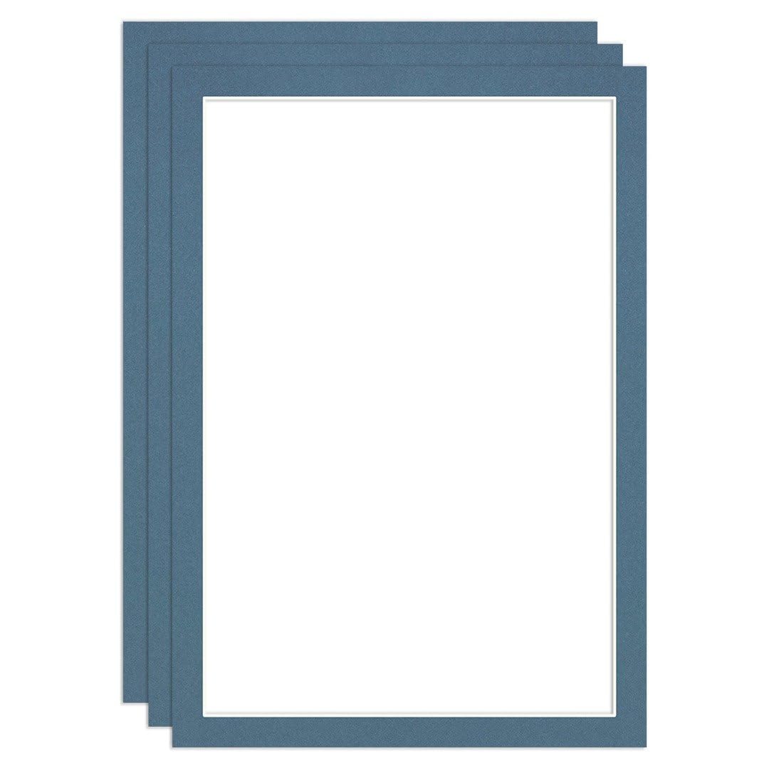 Procut Global 100x70cm Pompadour Picture Mounts to Fit 90x60cm Aperture - Precision Cut Cardboard Photo Mount - Ideal for Frames, Prints, Artwork & Certificates - Sizes & Colours Available - 3 Pack