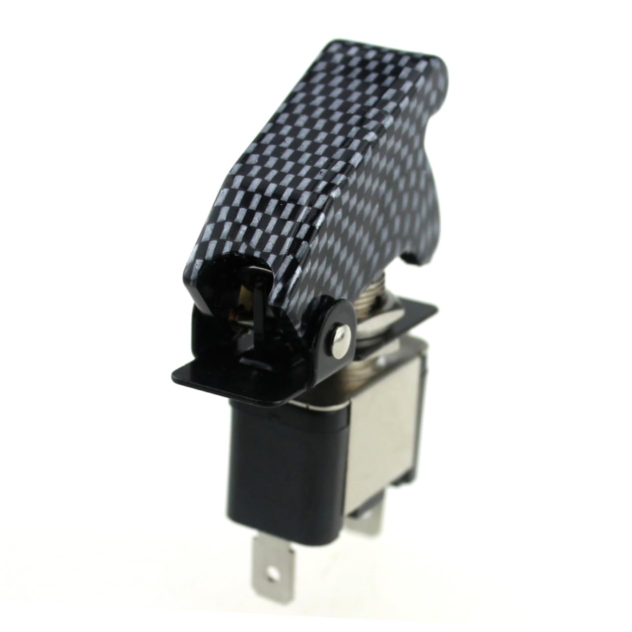 OUNONA 12v 20a Toggle Switch Cover Led Illuminated Fit for Cars Boats Racing Ships Yachts Black