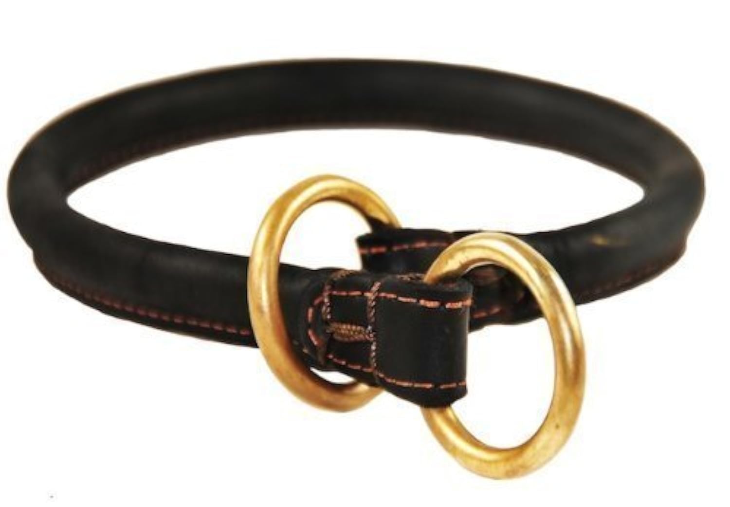 Dean and Tyler"Desperado", Rounded Dog Choke Collar with Brass Hardware - Black - Size 28-Inch by 1/2-Inch Diameter - Fits... - Review, Price and Buying Guide