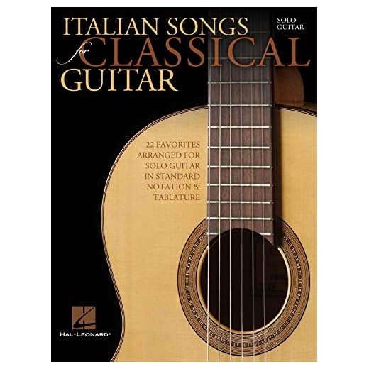 Italian Songs for Classical Guitar: Standard Notation & Tab
