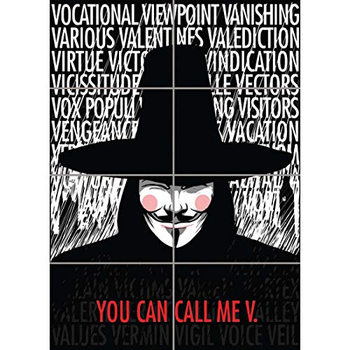 Doppelganger33 LTD V for Vendetta Typography Quotes Giant Wall Art Print Picture Poster