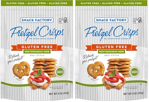 Image of Snack Factory Mediterranean Herb Pretzels, 5 Oz Bag (Pack of 2)