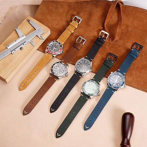 Bracelet de montre à libération rapide en cuir robuste - 3