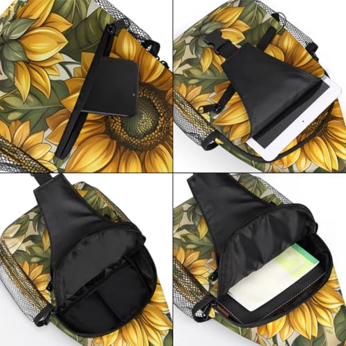 Bolso bandolera unisex con diseño floral miniatura 5