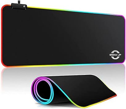 Amazon Co Jp ゲーミングマウスパッド 大型マウスパッド 光るマウスパッド 光学マウス対応 800mm 300mm 3mm 上質生地 滑り止めラバーベース Snika Jp パソコン 周辺機器
