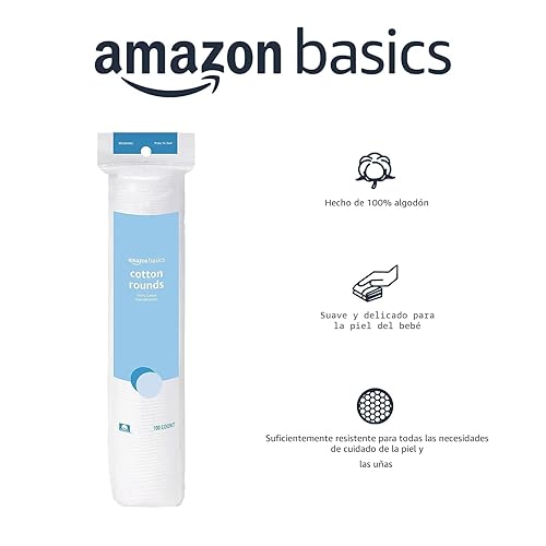 Miniatura 3 de Yaxa Basics Rondas hipoalergénicas 100% algodón para desmaquillante y cuidado de la piel, todo tipo de piel, 600 unidades, 6 paquetes de 100