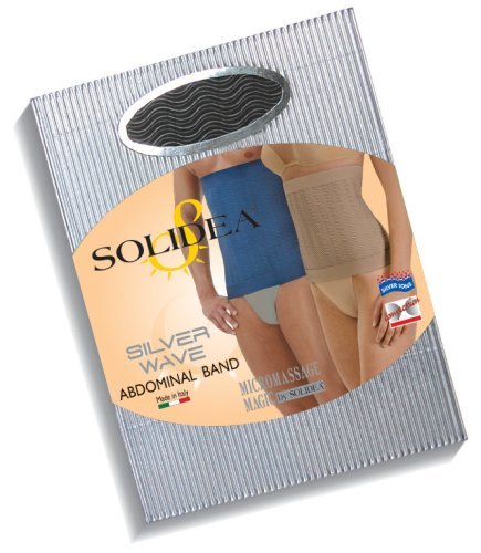 Solidea Women's Active Massage  Abdominal Band Medium Black