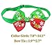 Adorable Cute Cat Dog Christmas Santa Hat and Bow Tie Collar for Cats Kitten Puppy Small Pets, Red and White