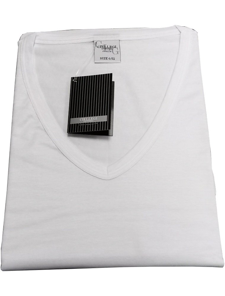 N. 3 Maglie Intime Uomo Art. 701 Filo di Scozia. dalla 4 alla 8, Bianco - Nero (Bianco, 5)